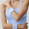 Muñequera Glow (pack de 2) - Azul Provenza claro/Blanco