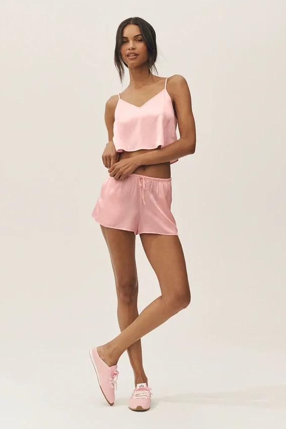 Mules de zapatillas Alo Sunset - Rosa soleado