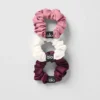 Pack de 3 mini gomas para el pelo Fresh - Burdeos/Rosa rosa silvestre/Marfil