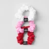 Pack de 3 mini gomas para el pelo Fresh - Rojo intenso/Rosa dulce/Blanco
