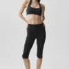 Pantalón capri Alo Softsculpt Shoreline - Negro