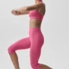 Pantalón capri Alo Softsculpt Shoreline - Rosa Paraíso