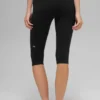 Pantalón capri de cintura alta Airbrush Race Pace - Negro/Blanco