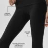 Pantalón capri de talle bajo con vuelta «Alo Softsculpt» — Negro