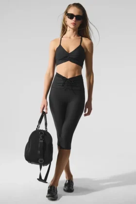 Pantalón capri Divine High-Waist Airlift - Negro