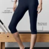 Pantalón capri elegante High-Waist Airlift - Azul marino