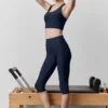 Pantalón capri elegante High-Waist Airlift - Azul marino