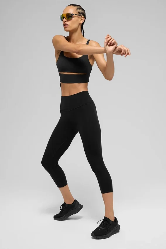 Pantalón capri High-Waist Airbrush de Alo | Leggings para mujer