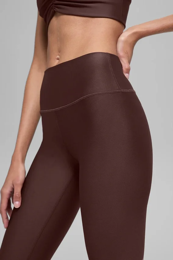 Pantalón capri High-Waist Airlift de 16'' - Brownstone