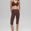 Pantalón capri High-Waist Airlift de 16'' - Brownstone