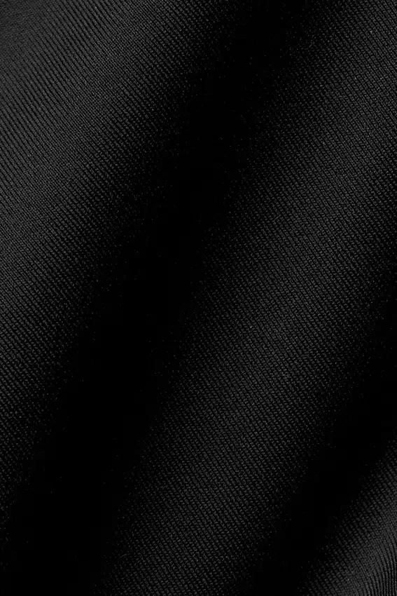 Pantalón capri High-Waist Airlift de corte superelegante con contraste - Negro/Blanco