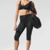 Pantalón capri High-Waist Airlift – Negro