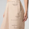 Pantalón cargo de pierna ancha «Linen Getaway» — Macadamia