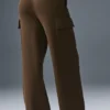 Pantalón cargo de punto High-Waist - Espresso
