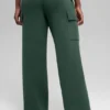 Pantalón cargo de punto High-Waist - Verde trébol