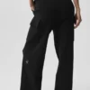 Pantalón cargo High-Waist de punto Scholar - Negro