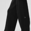 Pantalón cargo High-Waist de punto Scholar - Negro