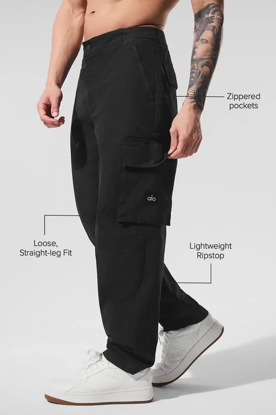 Pantalón cargo ripstop - Negro