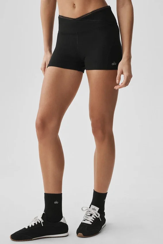 Pantalón corto Alosoft Affection de 3" – Negro