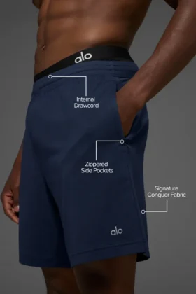Pantalón corto «Conquer React Performance» de 7″ – Azul marino