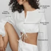 Pantalón corto de algodón con manga larga «Real Deal» - Blanco
