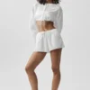 Pantalón corto de algodón con manga larga «Real Deal» - Blanco