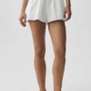 Pantalón corto de algodón High-Waist «Real Deal» - Blanco