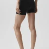 Pantalón corto de cintura alta High-Waist Airbrush «Better Together» - Negro/Blanco