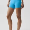 Pantalón corto de cintura High-Waist «Better Together» de Airbrush - Azul celeste/Blanco