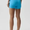 Pantalón corto de cintura High-Waist «Better Together» de Airbrush - Azul celeste/Blanco
