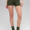 Pantalón corto de compresión de 3" Alo Softsculpt High-Waist — Verde oliva