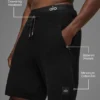 Pantalón corto de jersé «Sports Club» de 7" - Negro