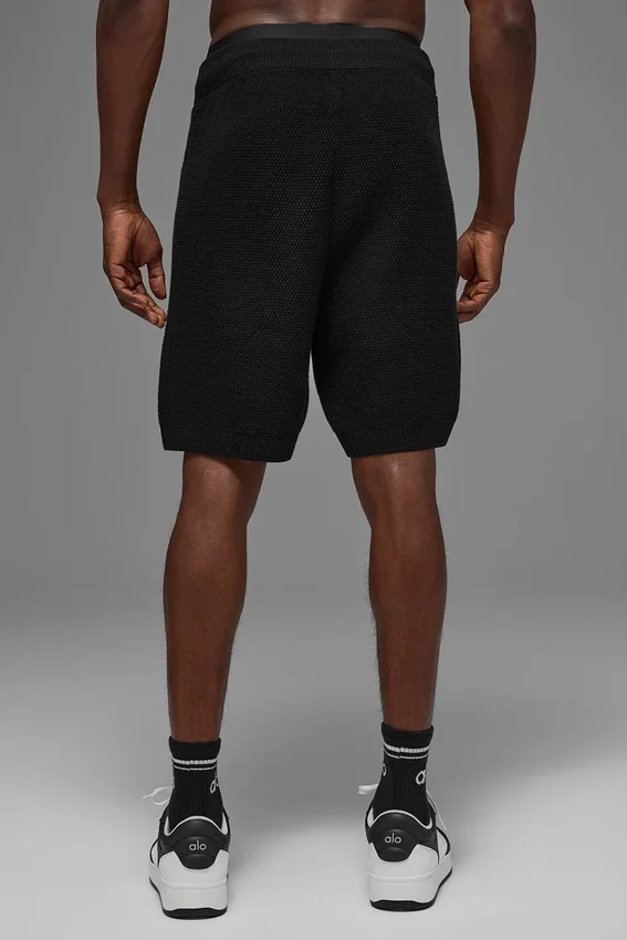 Pantalón corto de jersé «Sports Club» de 7" - Negro