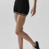 Pantalón corto de punto «Tennis Club Sweater Knit» — Negro/marfil
