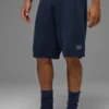 Pantalón corto de punto tipo jersé «Sports Club» de 7" - Azul marino