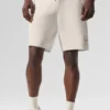 Pantalón corto de punto tipo jersé «Sports Club» de 7" – Marfil
