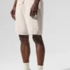 Pantalón corto de punto tipo jersé «Sports Club» de 7" – Marfil