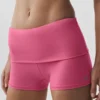 Pantalón corto de talle bajo con cinturilla doblada Alo Softsculpt de 3" — Rosa Paraíso
