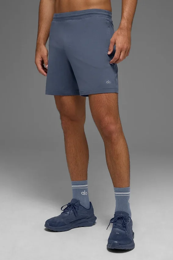 Pantalón corto deportivo Conquer React de 7" - Bluestone