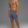 Pantalón corto deportivo Conquer React de 7" - Bluestone