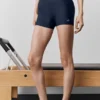 Pantalón corto elegante High-Waist Airlift de 3" - Azul marino