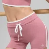 Pantalón corto High-Waist Airbrush Race Pace de 4" - Rosa silvestre/Blanco
