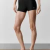 Pantalón corto «High-Waist Airlift» de corte elegante de 3" — Negro
