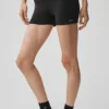 Pantalón corto High-Waist Alosoft de 3" - Negro