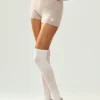 Pantalón corto High-Waist de cachemira «Embrace» - Gris avena jaspeado