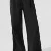 Pantalón de chándal High-Waist y pierna ancha Origin - Negro