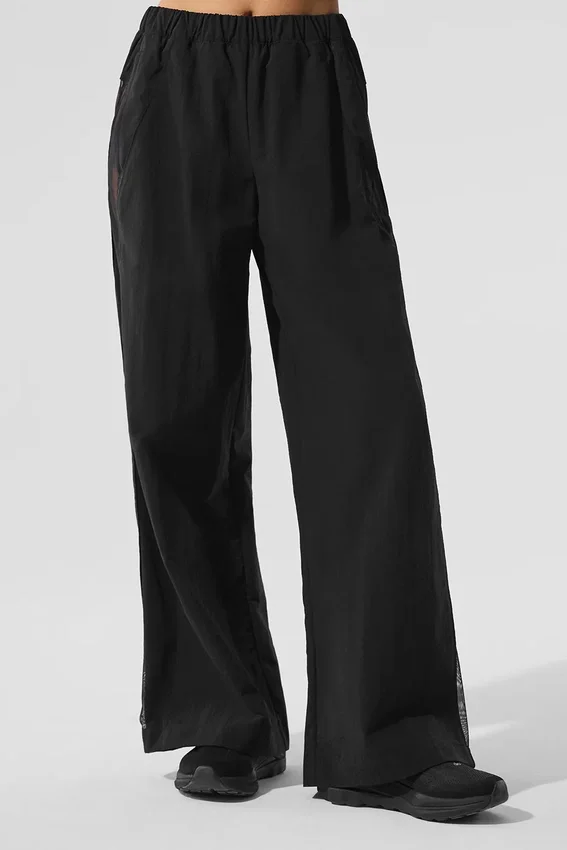 Pantalón de chándal High-Waist y pierna ancha Origin - Negro