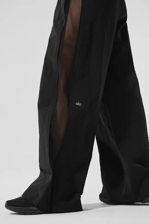 Pantalón de chándal High-Waist y pierna ancha Origin - Negro