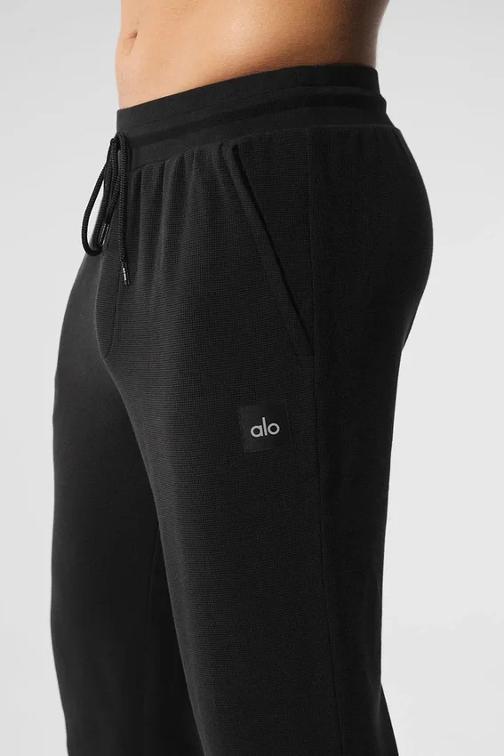 Pantalón de chándal Micro Waffle Fast Break - Negro