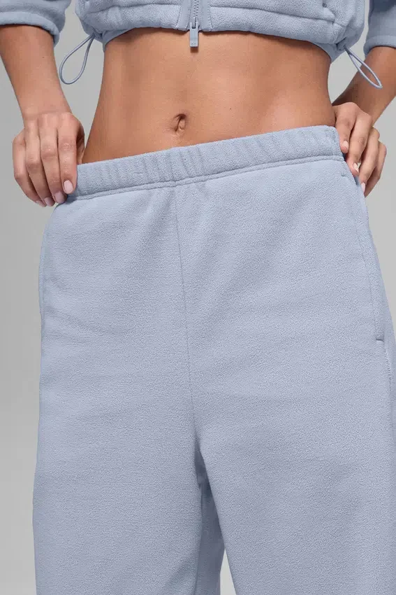 Pantalón de chándal «Retreat» de felpa polar High-Waist - Winter Frost